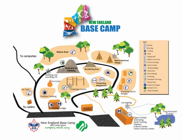 Base Camp map – New England Base Camp in the Blue Hills near Boston